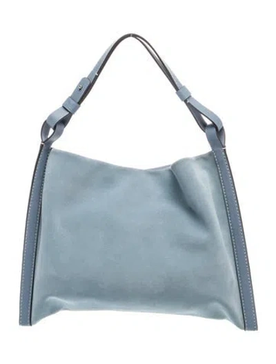 Pre-owned Proenza Schouler Suede Shoulder Bag In Blue