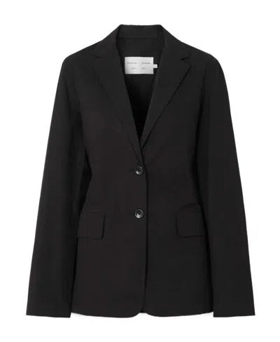 Proenza Schouler Suit Jacket With Belt In Black