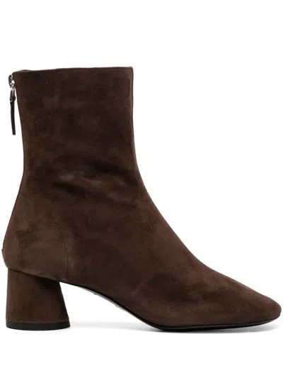 Proenza Schouler Sukid 50mm Suede Boots In Brown