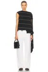 Proenza Schouler Sutton Top In Black Multi