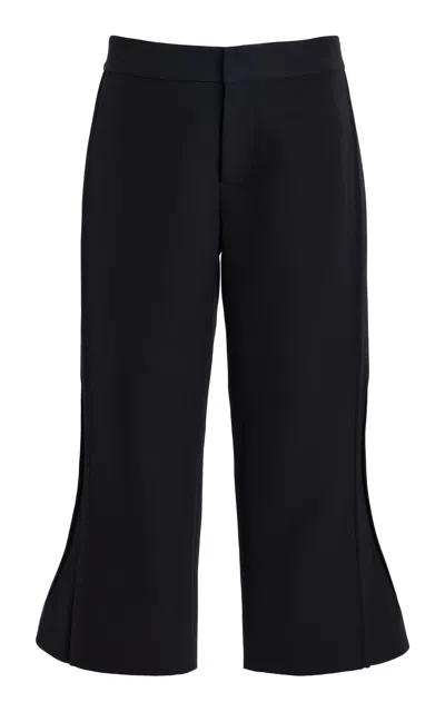 Proenza Schouler Tal Cotton-wool Pants In Black
