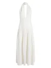 Proenza Schouler Tala Drop Waist Halter Georgette Maxi Dress