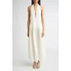 Proenza Schouler Tala Drop Waist Halter Georgette Maxi Dress