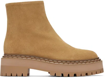 Proenza Schouler Lug Sole Platform Boots In 230 Light/pastel Bro