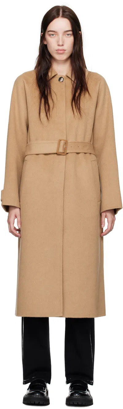 Proenza Schouler Tan  White Label Juliette Coat In 213 Camel