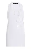 Proenza Schouler Tana Embroidered Cotton Top In White
