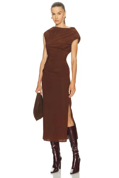 Proenza Schouler Tasa Dress In Brown
