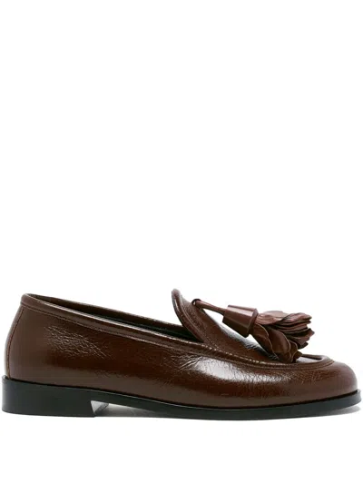 Proenza Schouler Tassel Leather Loafers In Brown