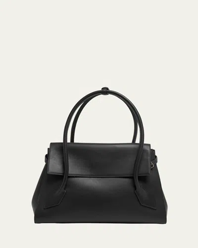 Proenza Schouler Tate Calf Leather Top-handle Bag In Black
