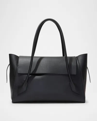 Proenza Schouler Tate Calf Leather Top-handle Bag In Black
