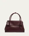 Proenza Schouler Tate Calf Leather Top-handle Bag In Dark Red