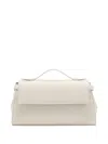 Proenza Schouler Tate Leather Clutch Bag In Neutral