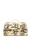 Proenza Schouler Tate Python-print Clutch Bag In Neutral
