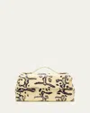 Proenza Schouler Tate Python-print Leather Clutch Bag In Neutral