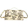 Proenza Schouler Tate Python-print Leather Clutch Bag In Neutral