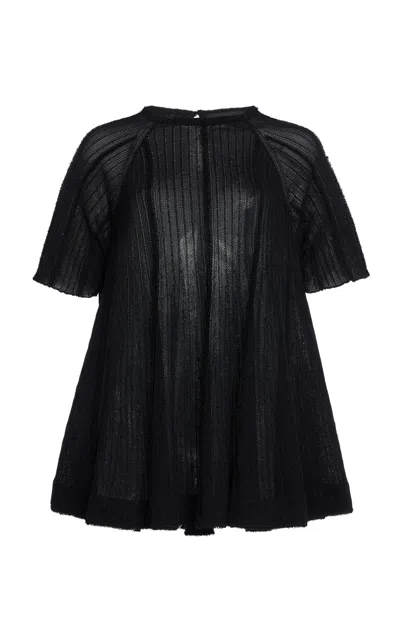Proenza Schouler Tavia Fridge Knitted Top In Black