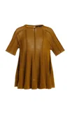 Proenza Schouler Tavia Fridge Knitted Top In Olive