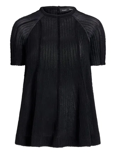 Proenza Schouler Tavia Knited Top In Black