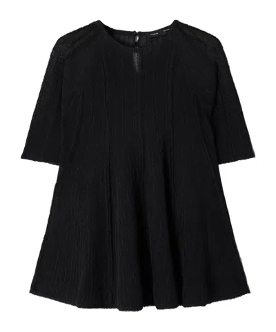 Proenza Schouler Tavia Ribbed Knit Sweater In Black