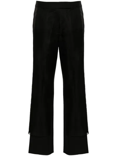Proenza Schouler Teddy Trousers In 001 - Black