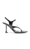 Proenza Schouler Tee 85 Thong Sandal In Slick Nappa In Black