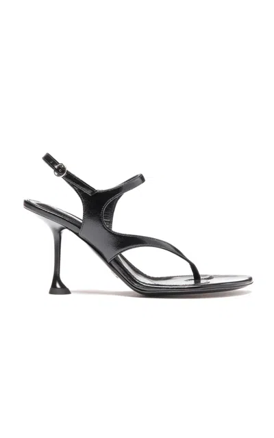 PROENZA SCHOULER TEE 85 THONG SANDAL IN SLICK NAPPA