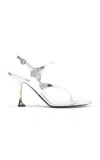 Proenza Schouler Tee 85 Thong Sandal In Specchio In Silver