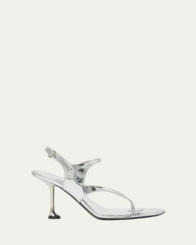 Proenza Schouler Tee Asymmetric Leather Thong Sandals In Multi