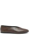 Proenza Schouler Tee Leather Ballet Flats In Brown