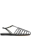 Proenza Schouler Tee Cage Sandals In Black