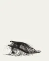 Proenza Schouler Tee Feather Thong Sandals In Black