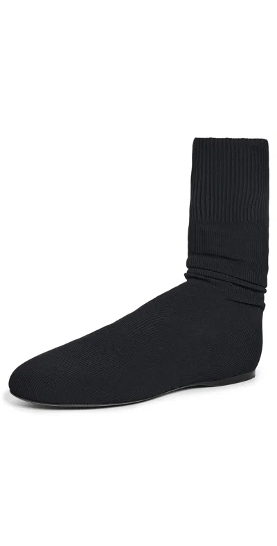 Proenza Schouler Tee Knit Ankle Boots Black