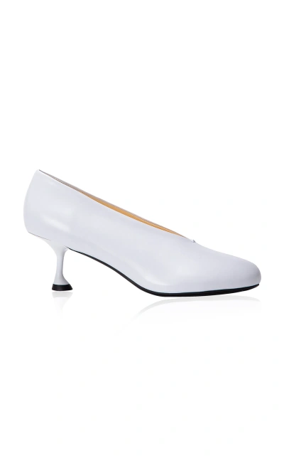 Proenza Schouler Tee Leather Pumps In White