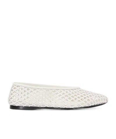 Proenza Schouler Tee Perforated Ballerina Shoes In White