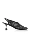 Proenza Schouler Tee Perforated Leather Slingback Pumps In Black
