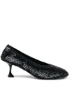 Proenza Schouler Tee Sequined Mesh Pumps In Black