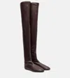 Proenza Schouler Tee Stretch Leather Over-the-knee Boots In Brown