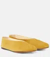 Proenza Schouler Tee Suede Ballet Flats In Yellow