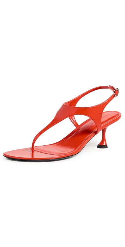 Proenza Schouler Tee Thong Sandals Coral In Red
