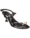 Proenza Schouler Tee Toe Ring Leather Sandals In Black
