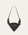 Shop Proenza Schouler Tetra Double-zip Napa Leather Shoulder Bag In Black