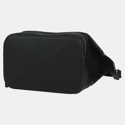 Pre-owned Proenza Schouler Textured Leather Shoulder Bag In Black