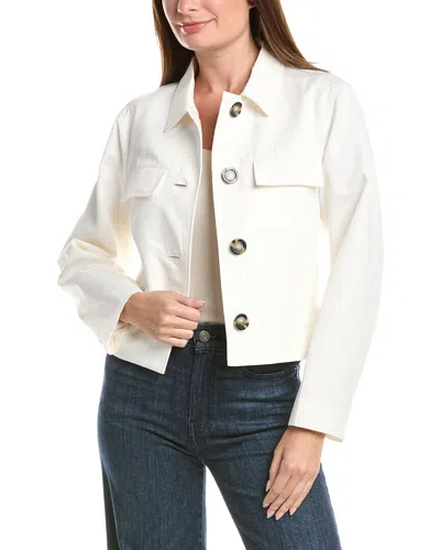 Proenza Schouler Thelma Linen-blend Jacket In White