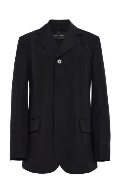 Proenza Schouler Theodora Cotton-wool Jacket In Blue