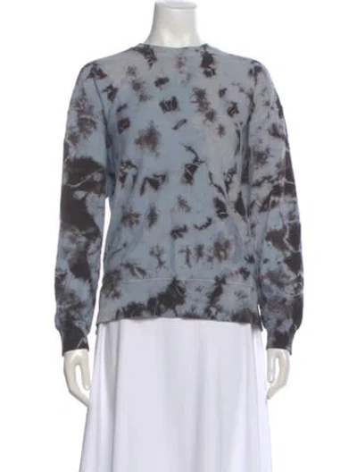 Pre-owned Proenza Schouler Tie-dye Print Crew Neck Sweatshirt In Multi