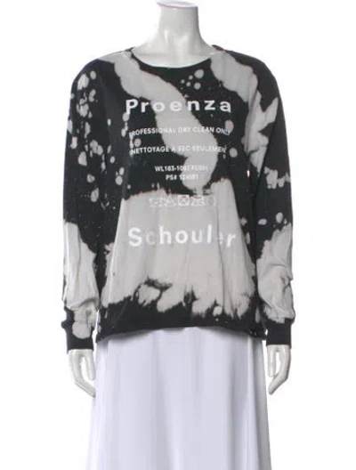 Pre-owned Proenza Schouler Tie-dye Print Crew Neck T-shirt