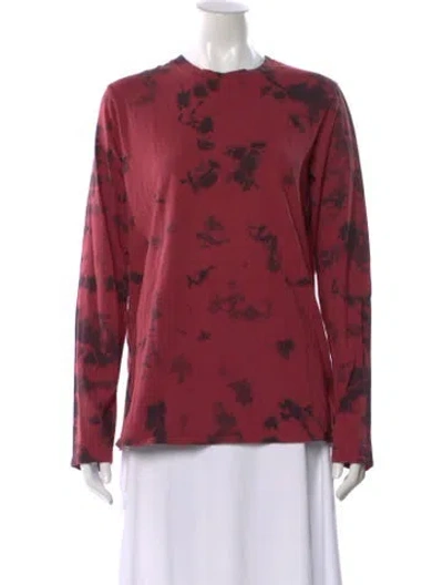 Pre-owned Proenza Schouler Tie-dye Print Crew Neck T-shirt In Multi