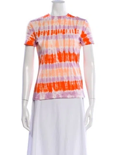 Pre-owned Proenza Schouler Tie-dye Print Crew Neck T-shirt W/ Tags In Purple