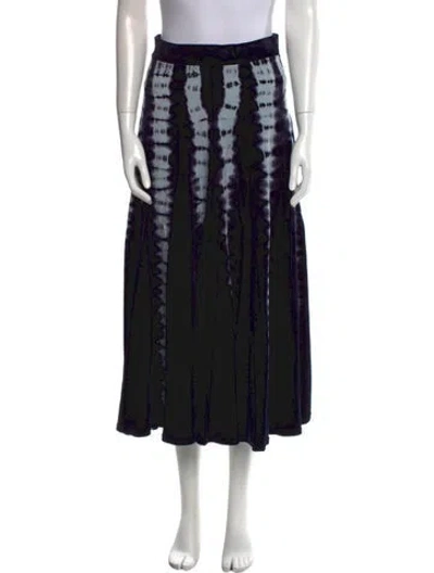 Pre-owned Proenza Schouler Tie-dye Print Midi Length Skirt In Multi