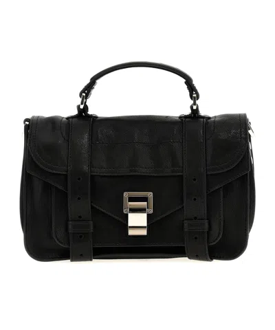 Proenza Schouler Top Handle Shoulder Bag In Black